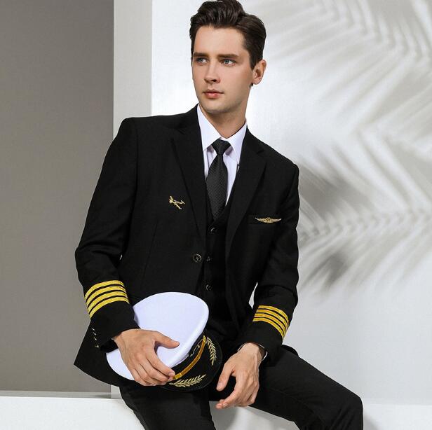 Men Formal Wear Coat - Авиационная профессиональная одежда Униформа авиатора Мужское