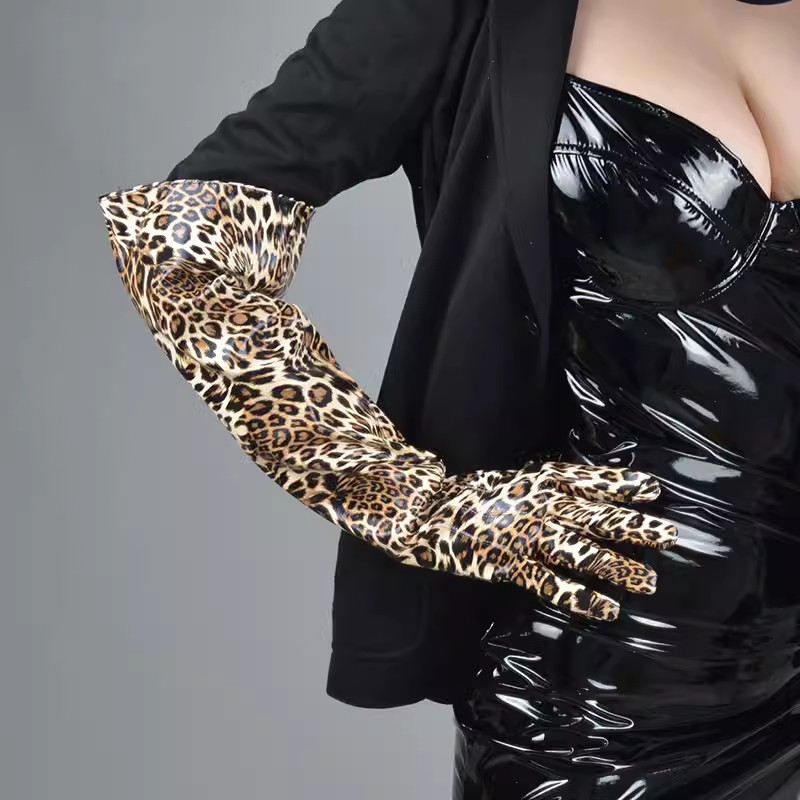 Formal Glove Leather - Женские длинные перчатки из искусственной кожи