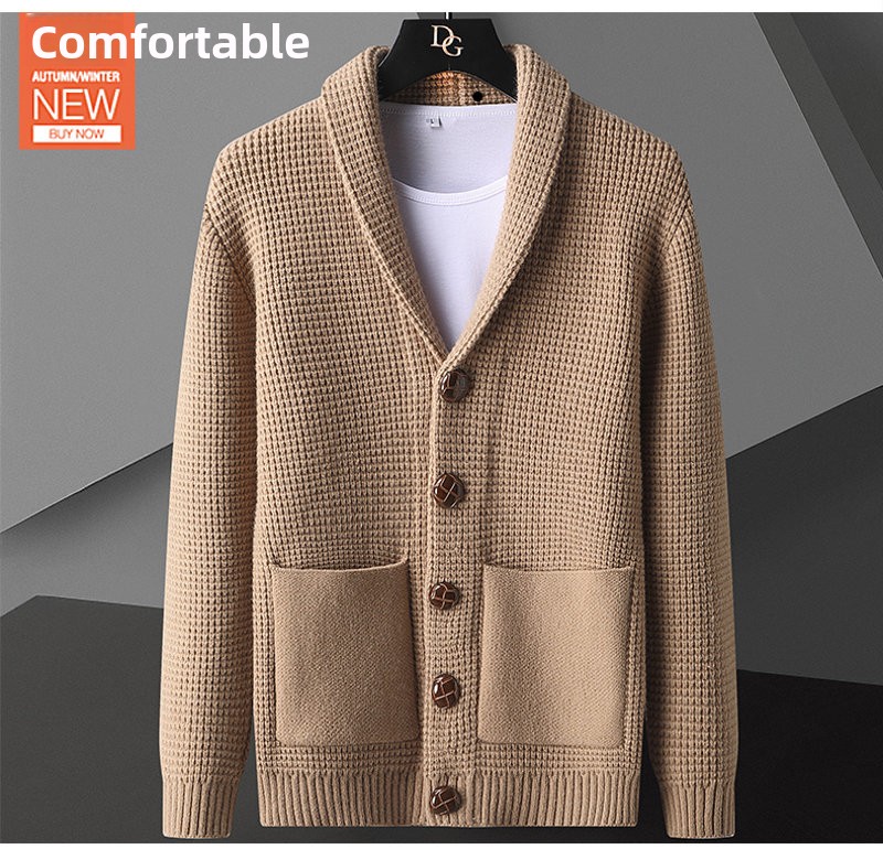 Men Formal Wear Coat - Элитный роскошный вязаный жакет, новый стиль