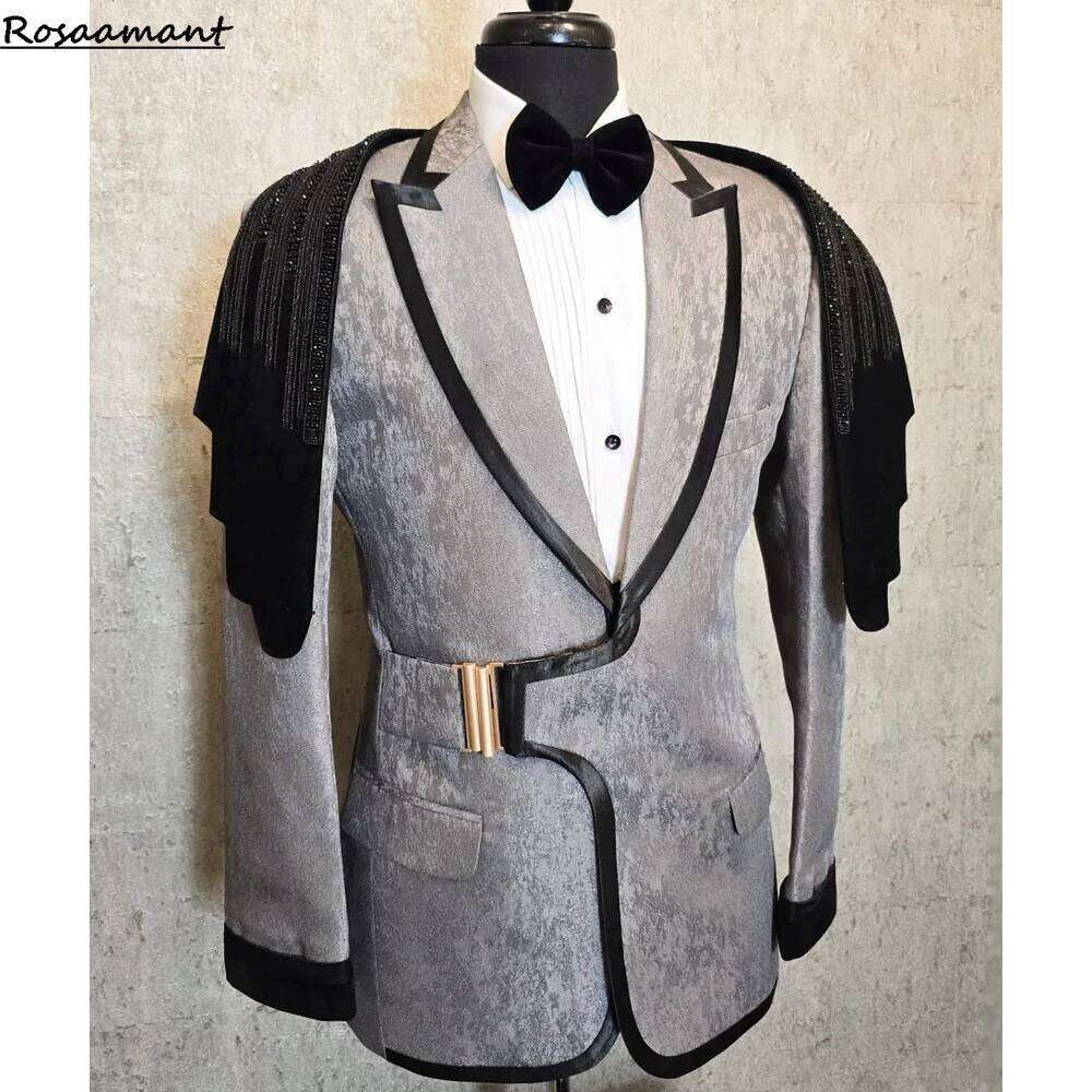 Latest Men Formal Wear - Новейший мужской деловой костюм-двойка Slim Fit: