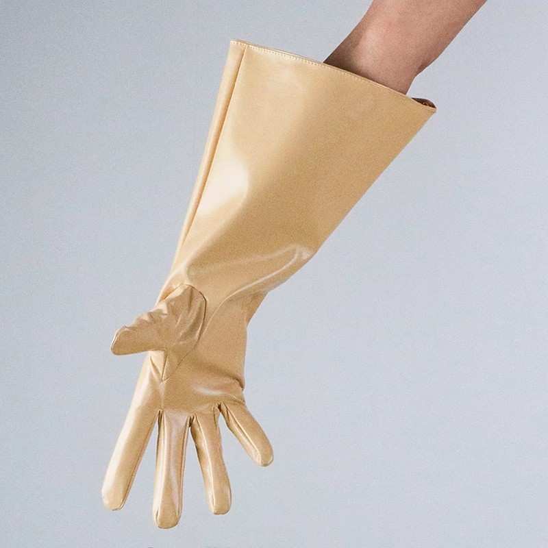 Женская модная длинная бежевая – обзор и цена Formal Glove Leather