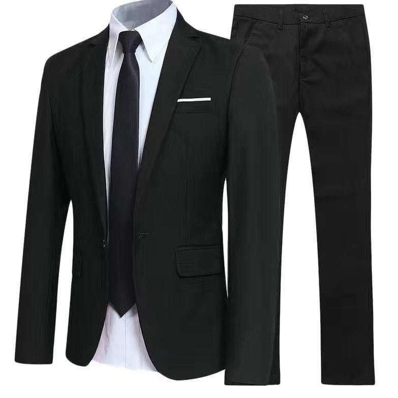 Мужской костюм-тройка Slim Fit – обзор и цена Korean Men Formal Wear