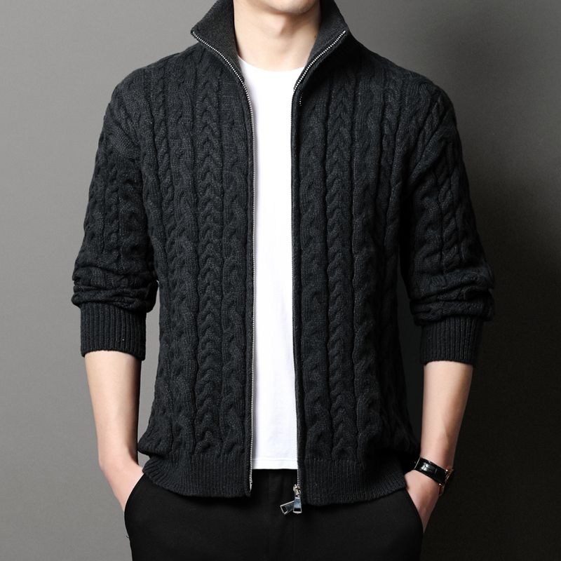 Мужской кардиган с воротником- – обзор и цена Men Formal Wear Coat