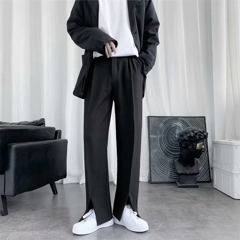 Брюки мужские костюмные черные – обзор и цена Korean Men Formal Wear