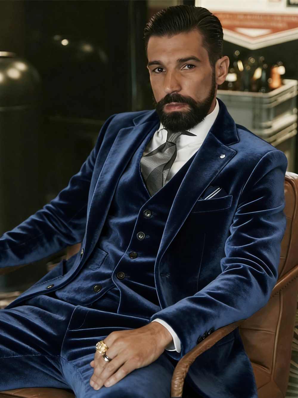 Мужской бархатный костюм-тройк – обзор и цена Men Formal Wear For Wedding