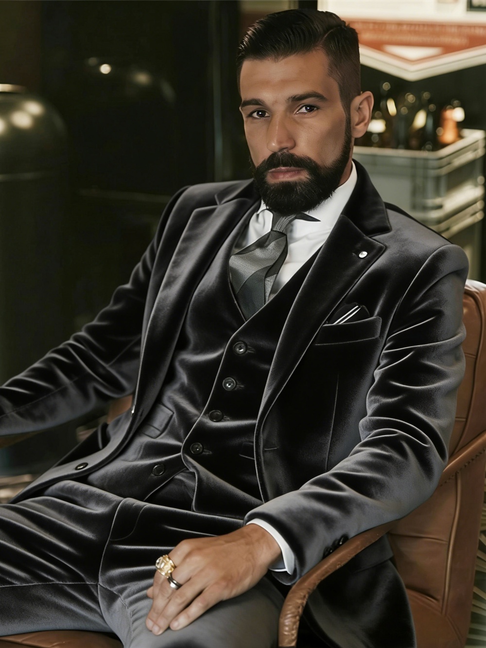 Мужской бархатный костюм-тройк – обзор и цена Men Formal Wear For Wedding