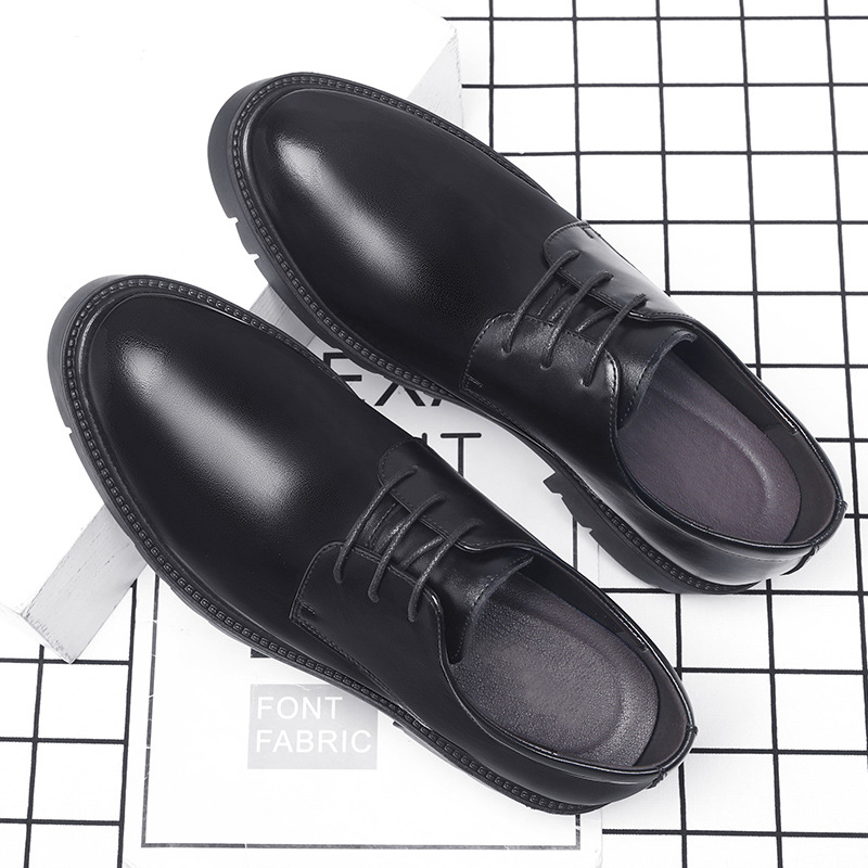 Мужские черные кожаные туфли н – обзор и цена Men Formal Wear Dress