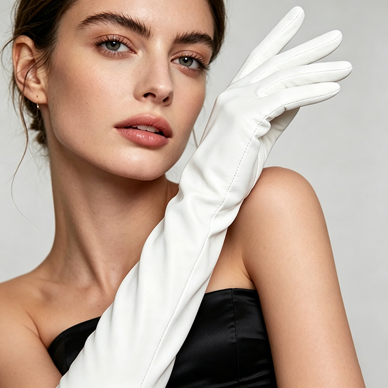 Женские длинные оперные перчат – обзор и цена Formal Glove Leather